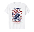Siesta Key Florida Usa Motorcycle T-Shirt - Streetwear Style Men Women - T-Shirt, Sweatshirt, Hoodie