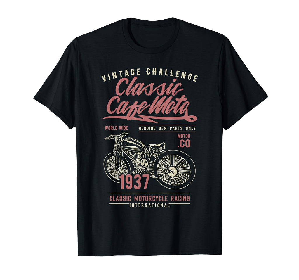 Cafe Racer Motorcycle T-Shirt - Aesthetic Graphic Men Women - T-Shirt, Sweatshirt, Hoodie