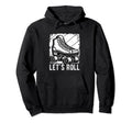 Lets Roll Roller Skate Fun Skating Hoodie - Custom Art Print for Adults - T-Shirt, Sweatshirt, Hoodie