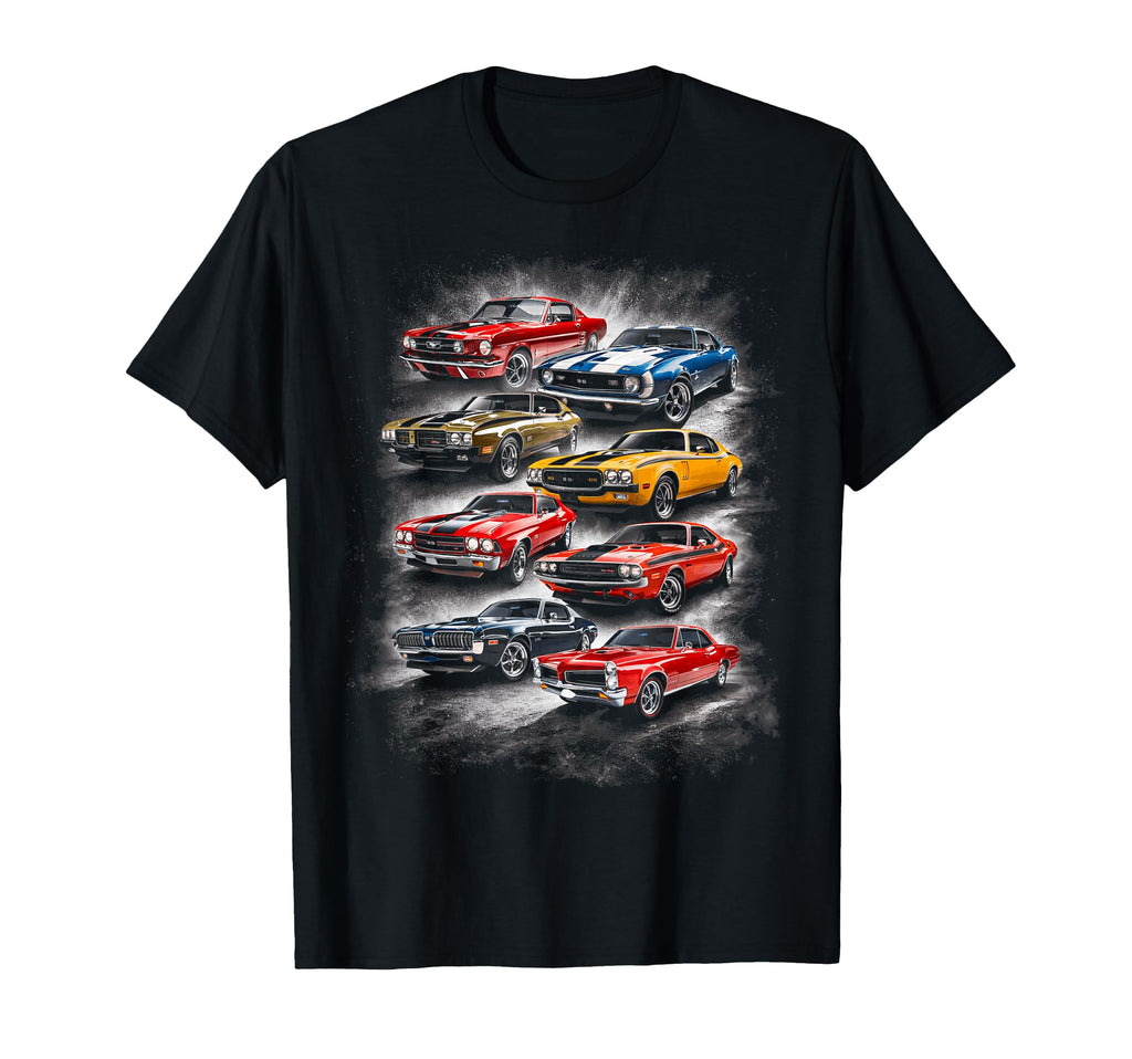American Muscle Legends Car Auto T-Shirt - Trendy Graphic for Adults - T-Shirt, Sweatshirt, Hoodie