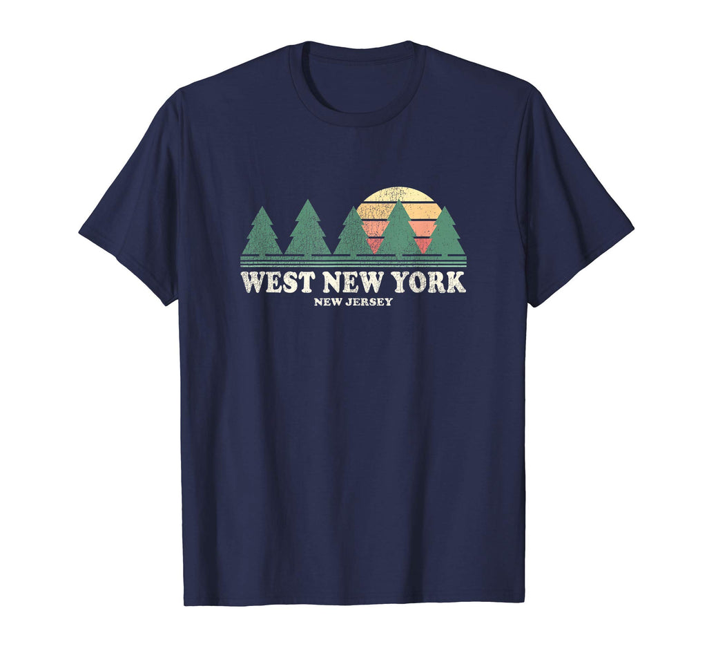 West New York Nj Throwback 70S T-Shirt - Unique Graphic Unisex - T-Shirt, Sweatshirt, Hoodie