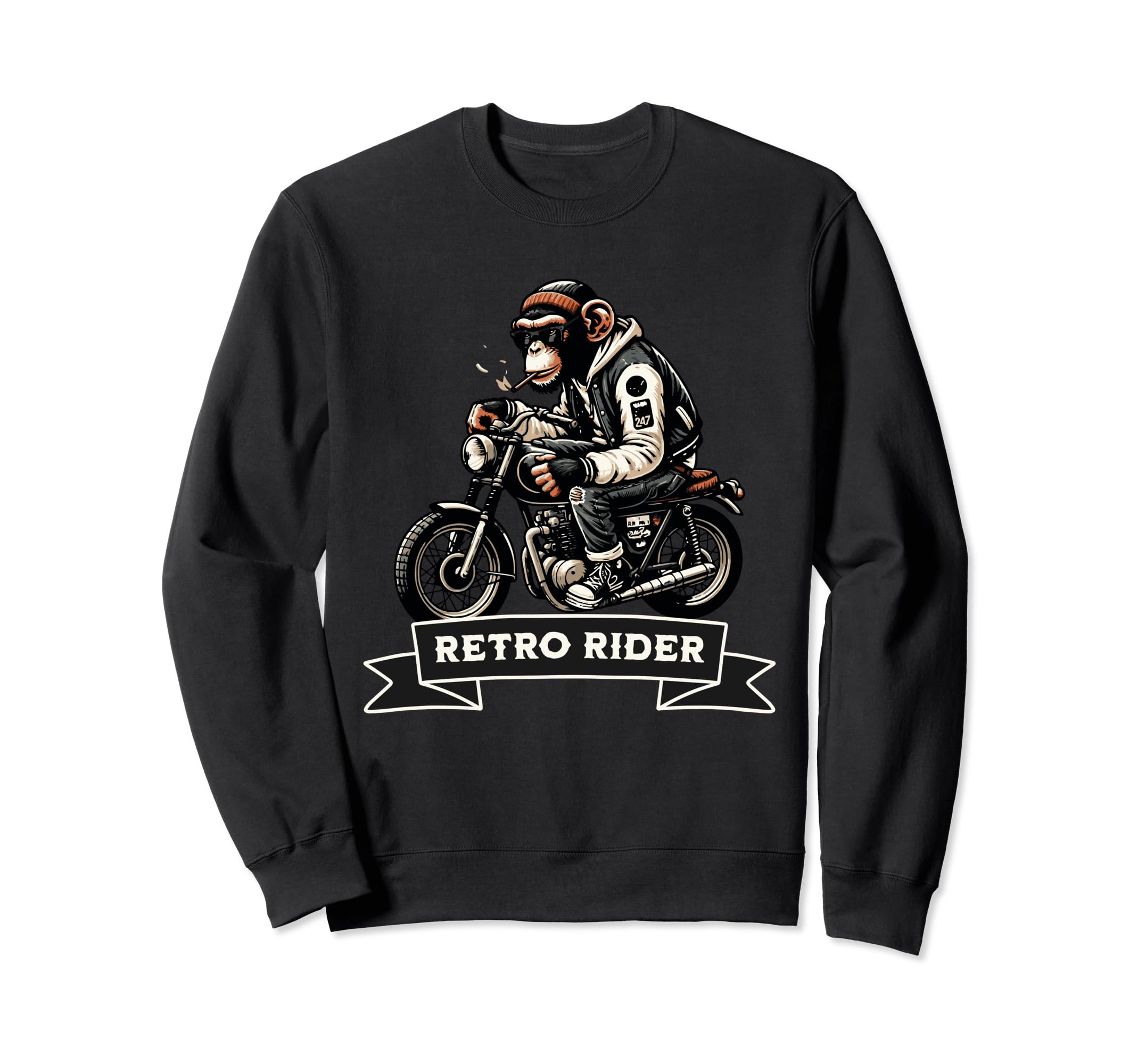 Rider Motorcycle Sweatshirt - Custom Art Print for Adults - T-Shirt, Sweatshirt, Hoodie