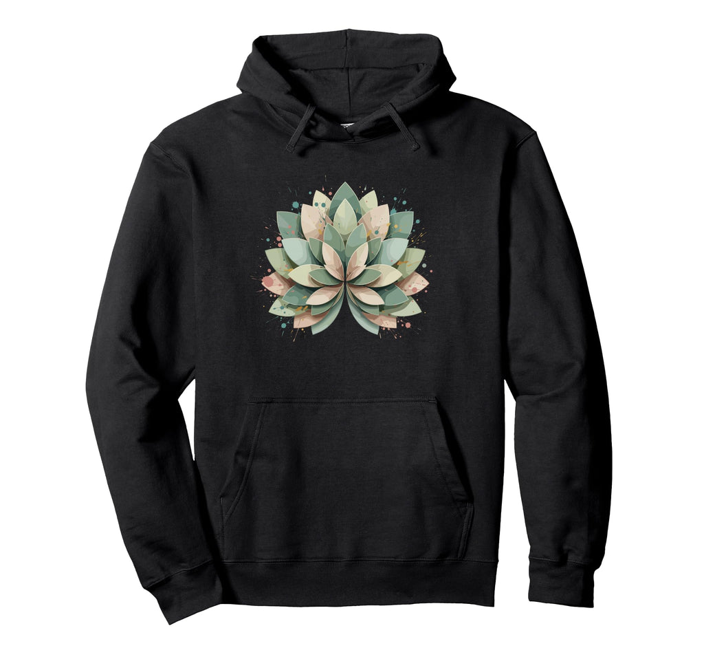 Pastel Lotus Mandala Boho Yoga Meditation Hoodie - Graphic Print Unisex - T-Shirt, Sweatshirt, Hoodie