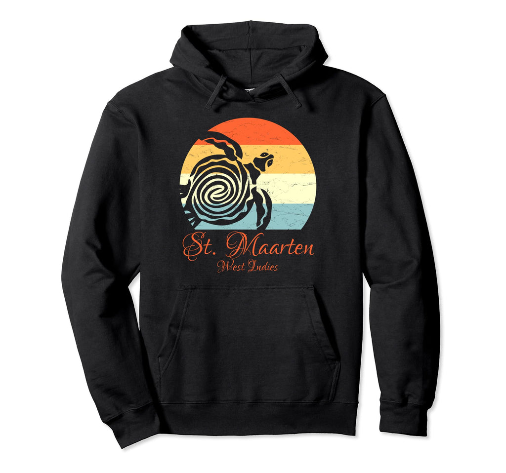 St Maarten West Indies Sea Turtle Hoodie - Custom Art Print Men Women - T-Shirt, Sweatshirt, Hoodie