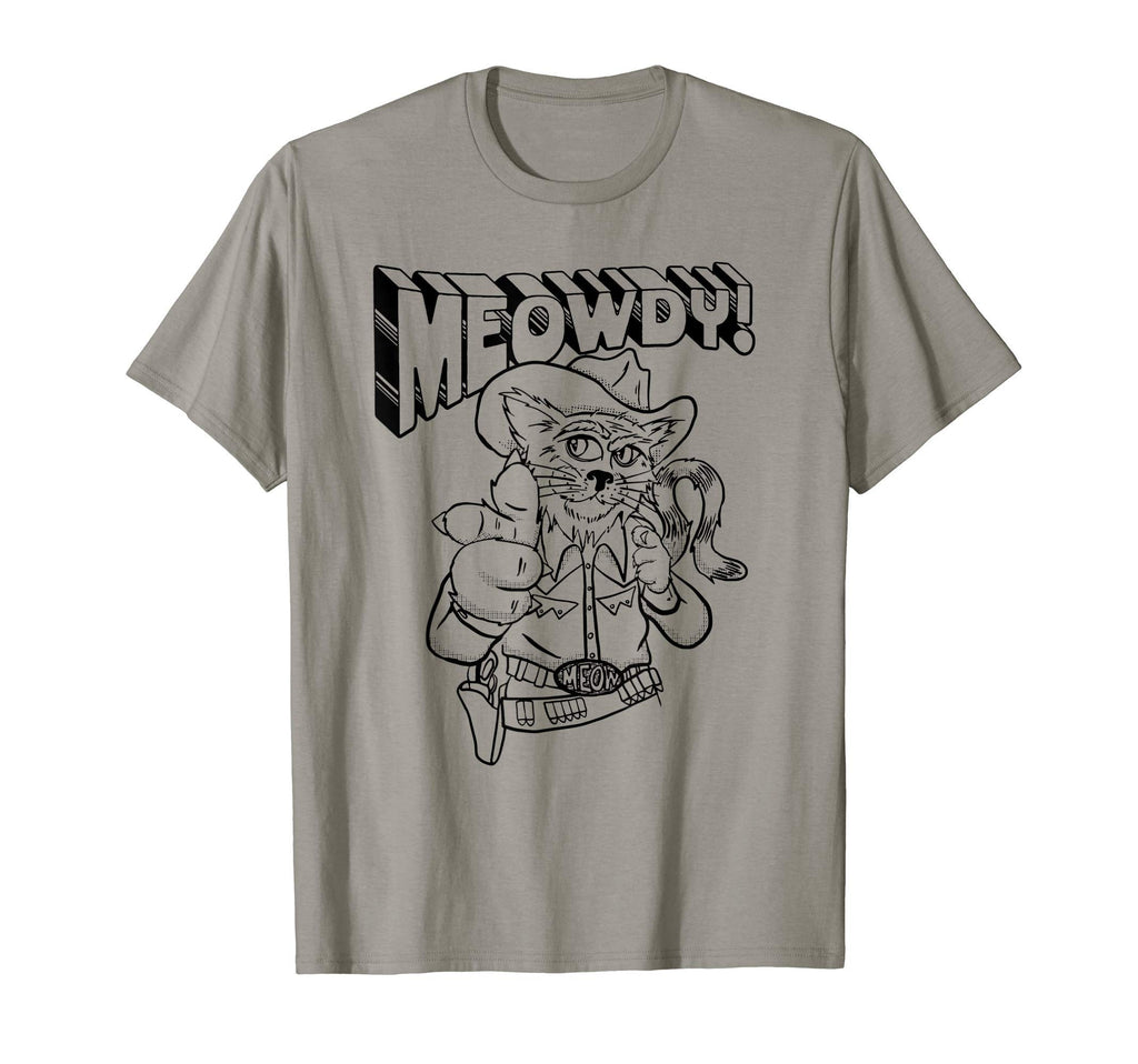 Meowdy Partner Funny Cowboy Cat T-Shirt - Trendy Graphic for Adults - T-Shirt, Sweatshirt, Hoodie