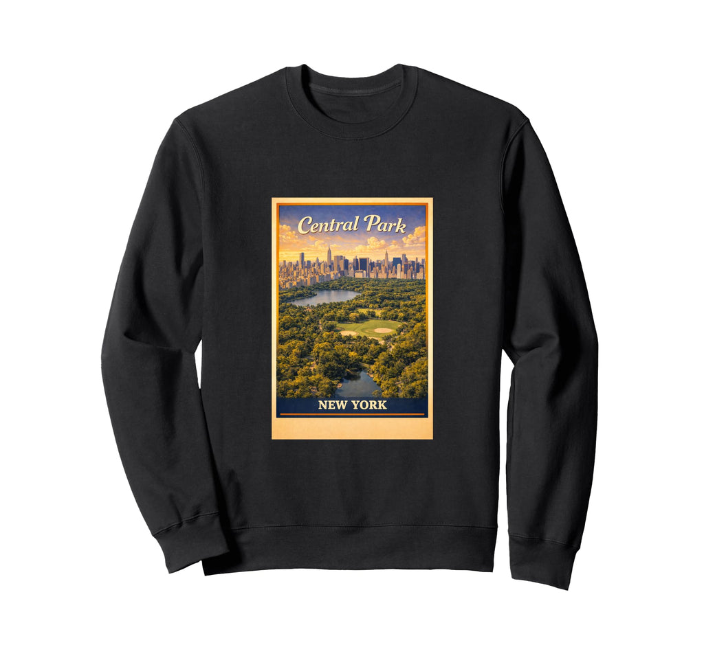 New York City Central Park Aerial Sweatshirt - Unique Graphic Unisex - T-Shirt, Sweatshirt, Hoodie