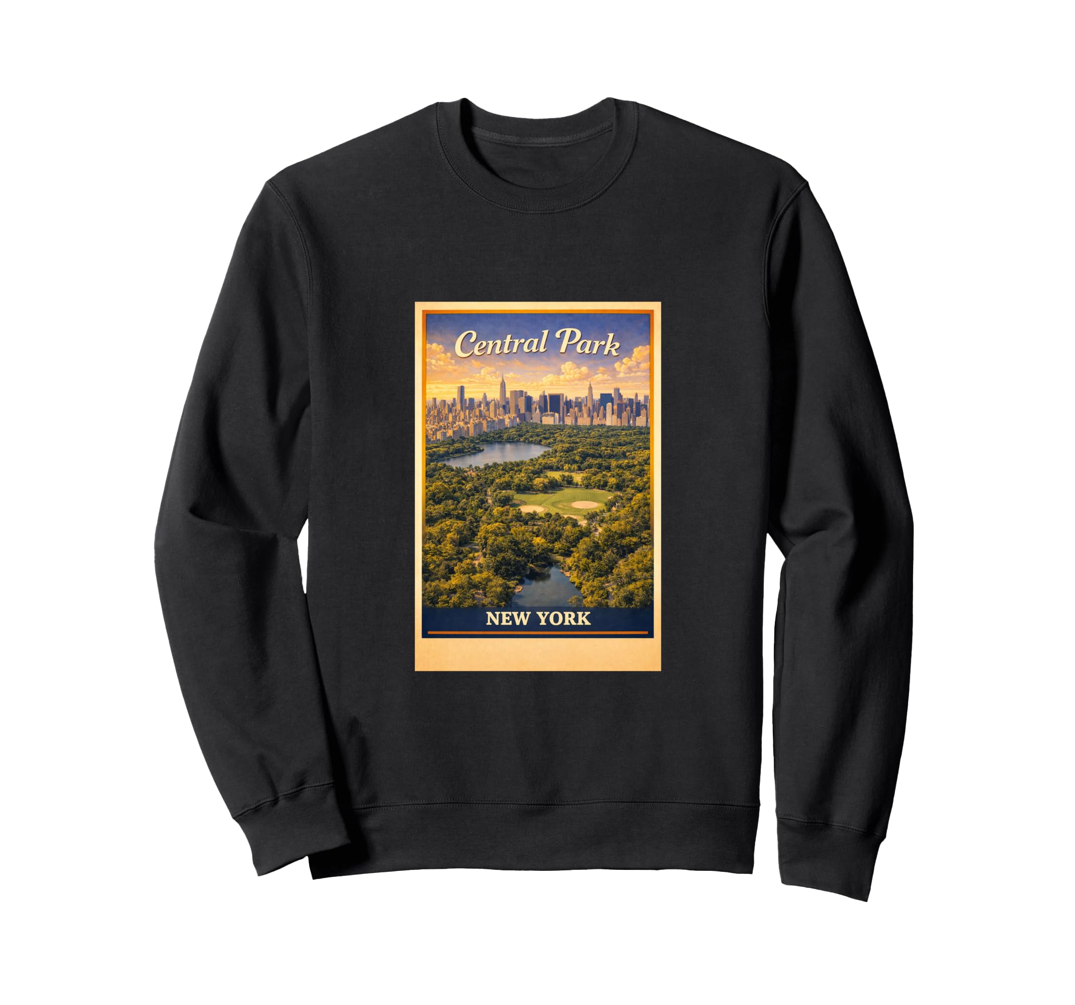 New York City Central Park Aerial Sweatshirt - Unique Graphic Unisex - T-Shirt, Sweatshirt, Hoodie