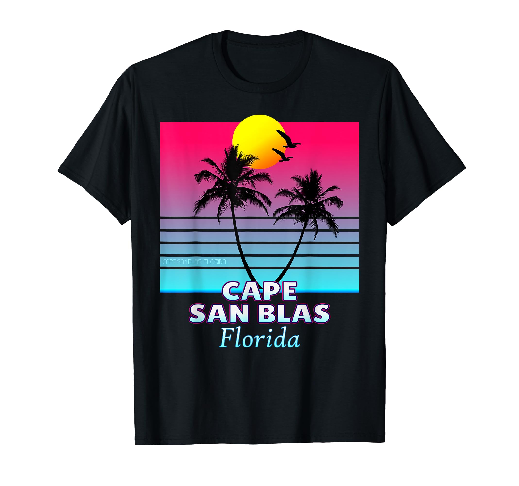 Cape San Blas Florida Fl Surf Gift T-Shirt - Custom Art Print Men Women - T-Shirt, Sweatshirt, Hoodie