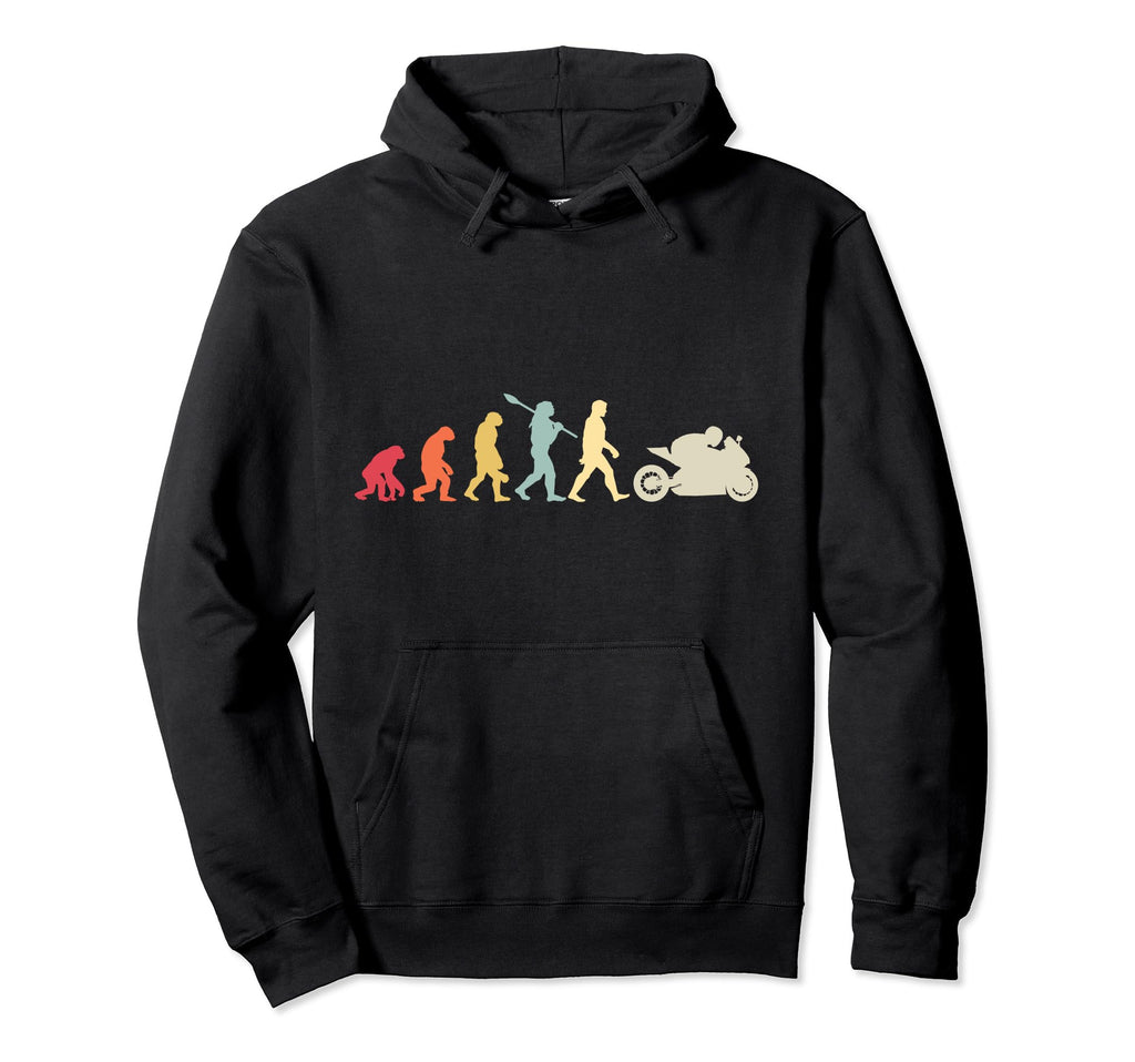 Motorcycle Evolution Superbike Biker Hoodie - Custom Art Print for Adults - T-Shirt, Sweatshirt, Hoodie