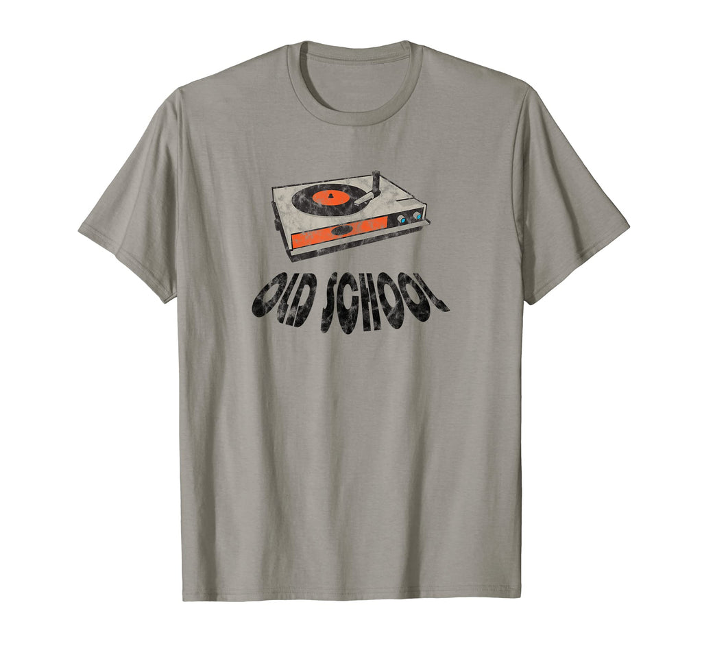 Vinyl Record Player Old School T-Shirt - Fun Novelty Design Men Women - T-Shirt, Sweatshirt, Hoodie