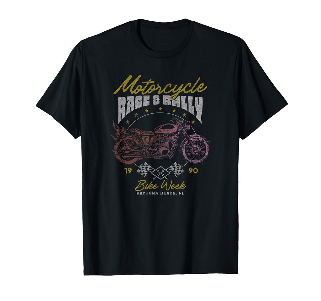 Trendy Motorcycle Rally T-Shirt - Custom Art Print Men Women - T-Shirt, Sweatshirt, Hoodie