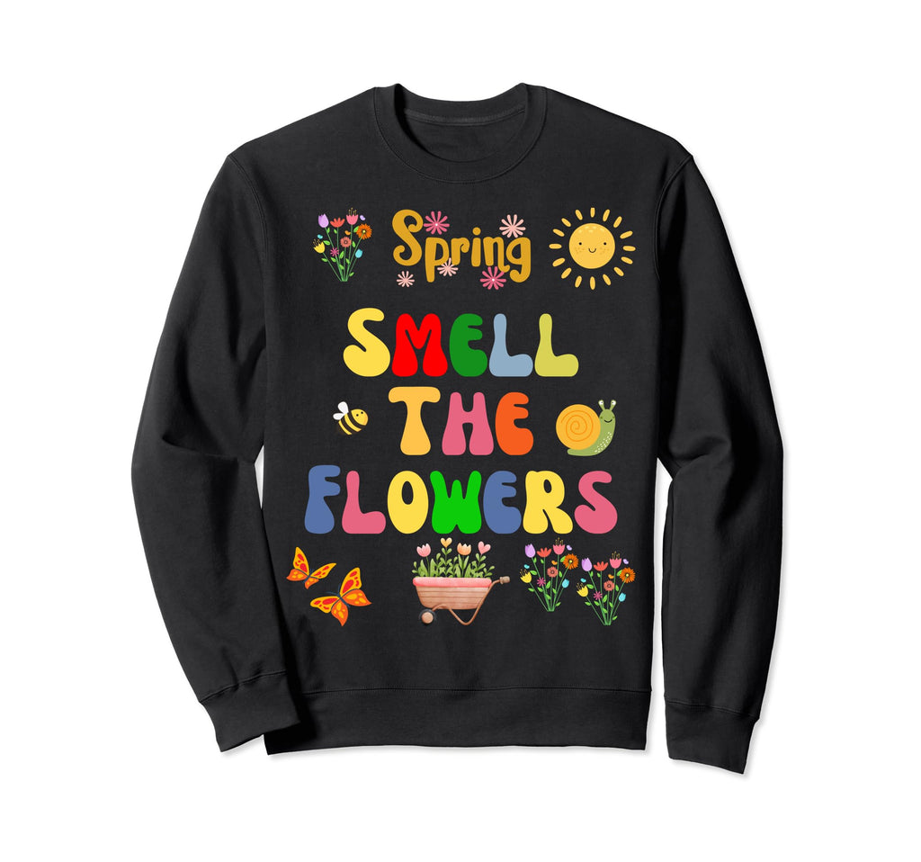 Spring Smell Flowers Spring Pattern Sweatshirt - Graphic Print for Adults - T-Shirt, Sweatshirt, Hoodie