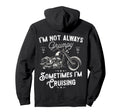 Mens Motorbike Birthday Funny Old Hoodie - Custom Art Print for Adults - T-Shirt, Sweatshirt, Hoodie