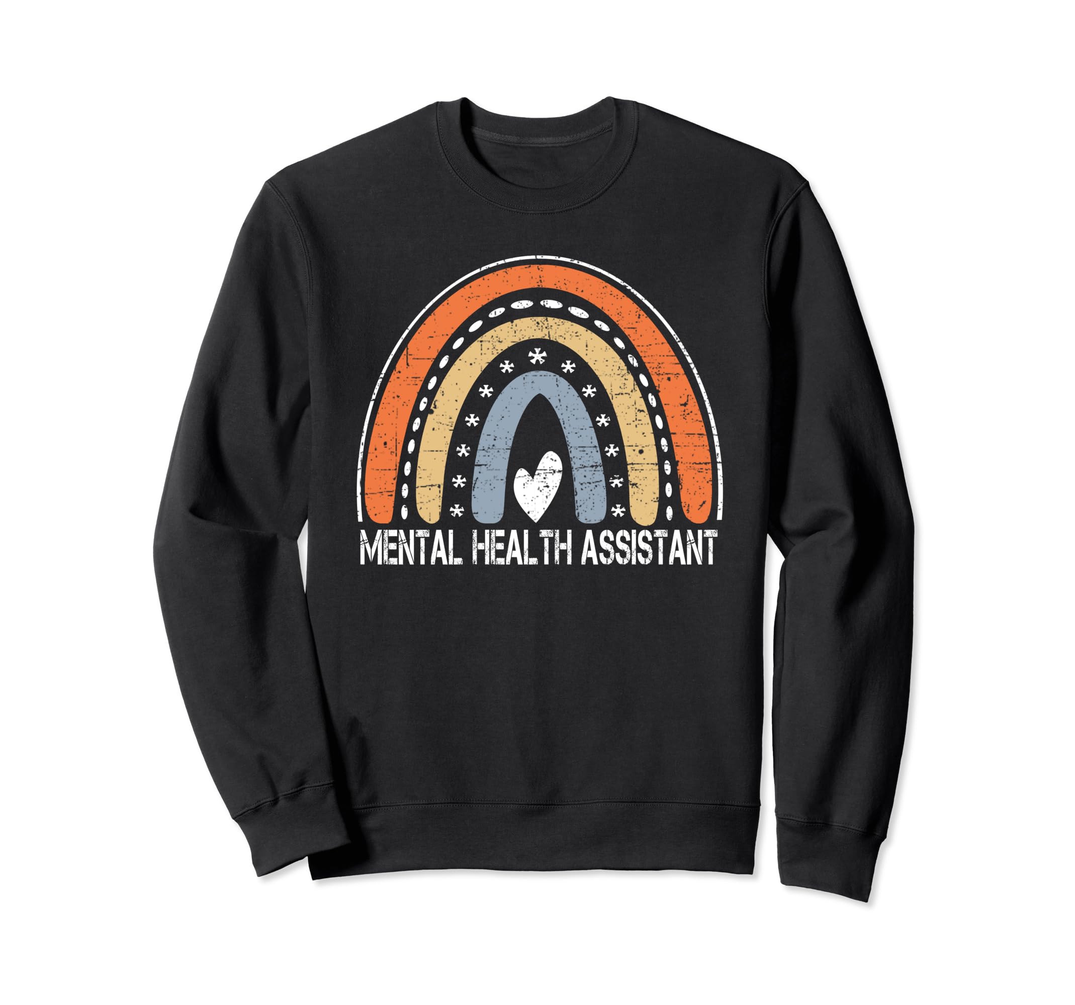 Job Title Worker Rainbow Mental Sweatshirt - Fun Novelty Design Men Women - T-Shirt, Sweatshirt, Hoodie