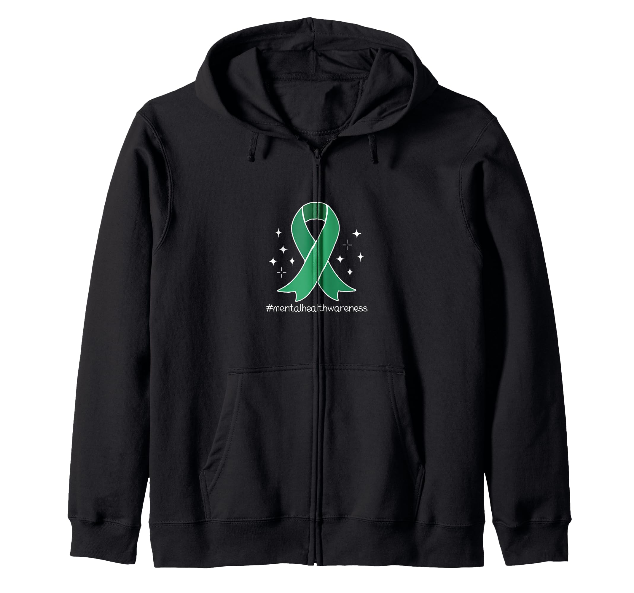 Mental Health Ribbon And Sweatshirt - Casual Everyday Wear Men Women - T-Shirt, Sweatshirt, Hoodie