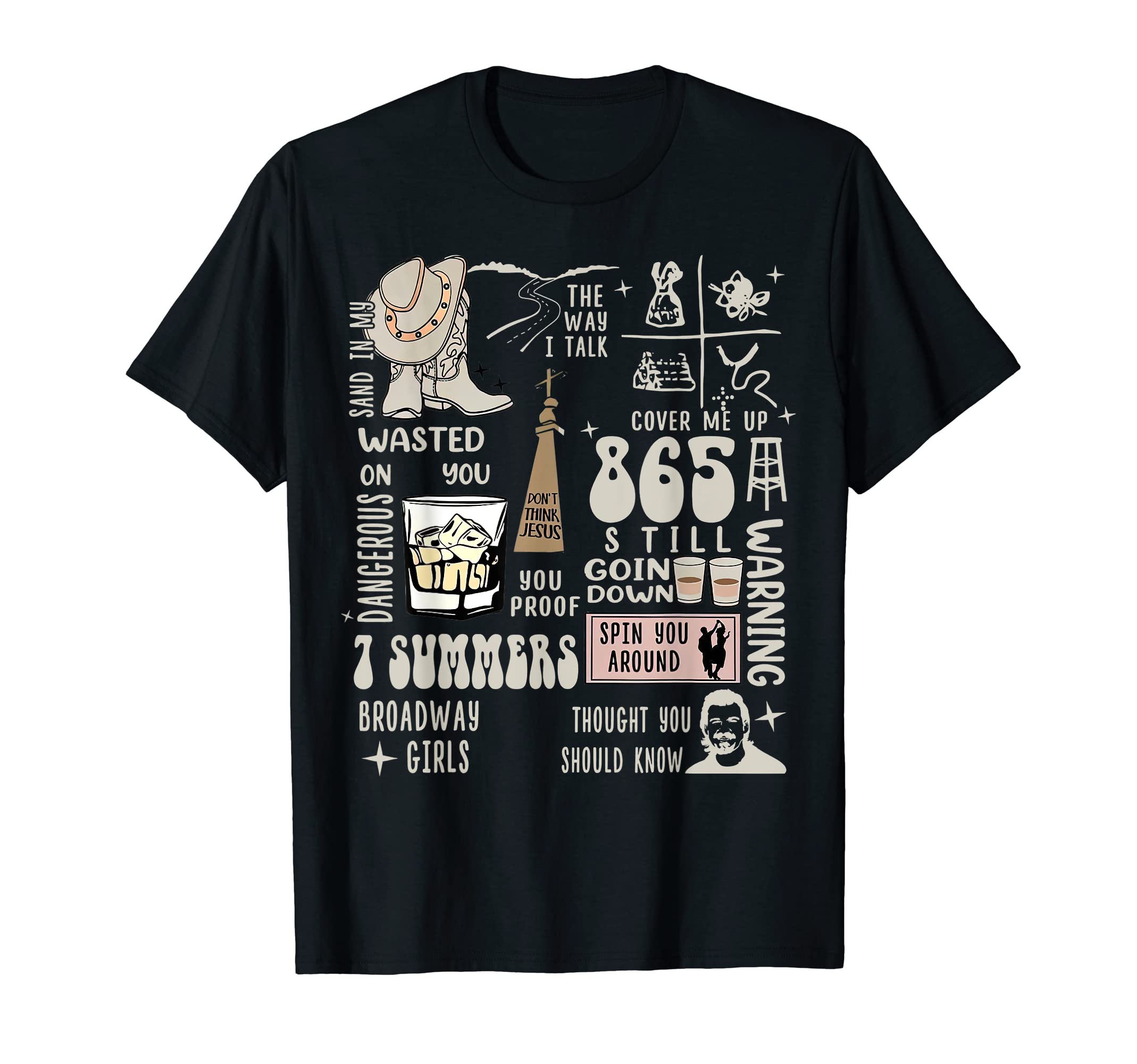 Western Country Music T-Shirt - Streetwear Style for Adults - T-Shirt, Sweatshirt, Hoodie