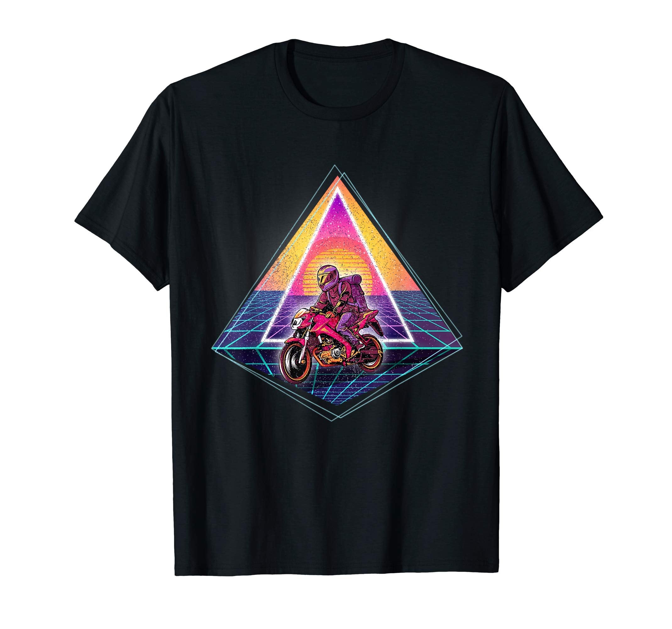 Vaporwave 80S Motorcycle T-Shirt - Streetwear Style Men Women - T-Shirt, Sweatshirt, Hoodie