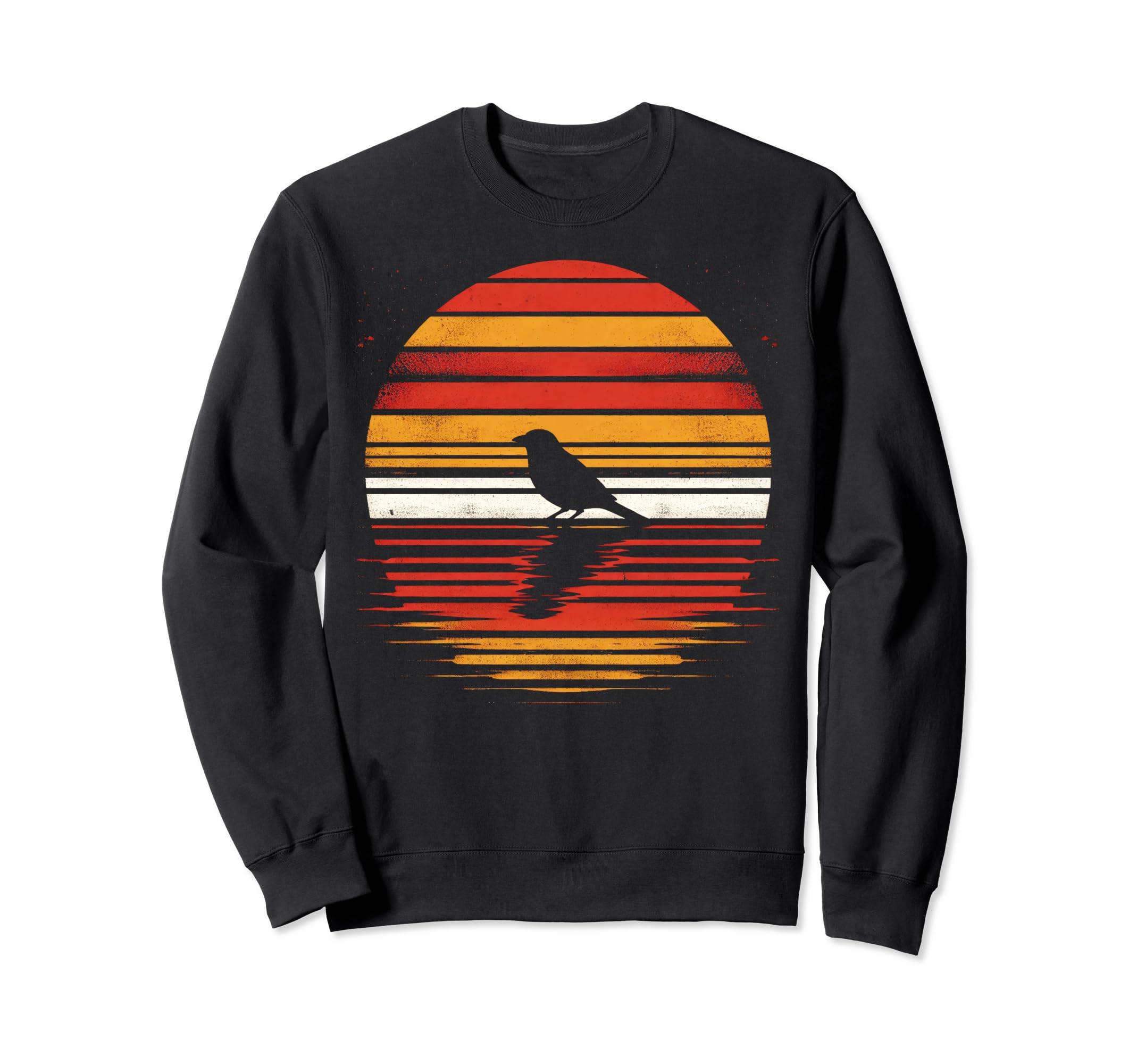 Tanager Bird Sunset Safari 70S Sweatshirt - Minimalist Print for Adults - T-Shirt, Sweatshirt, Hoodie