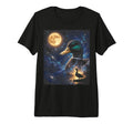 Duck Art Celestial Moon Galaxy Mallard T-Shirt - Novelty Apparel Unisex - T-Shirt, Sweatshirt, Hoodie