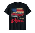 1963 63 Nova Silhouette Muscle Car T-Shirt - Custom Art Print Men Women - T-Shirt, Sweatshirt, Hoodie