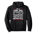 Only Dad Rides Motorcycles Bike Fathers Hoodie - Streetwear Style Unisex - T-Shirt, Sweatshirt, Hoodie