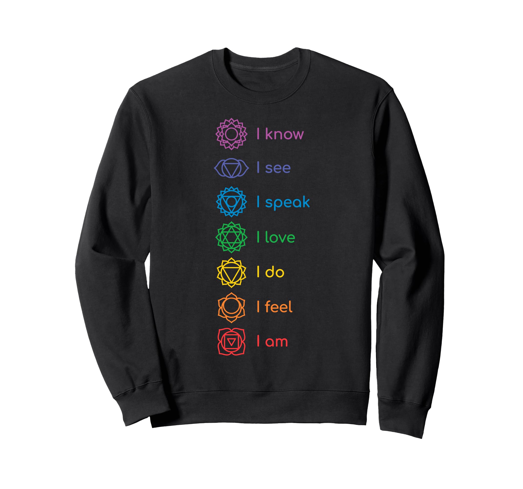 Chakras Yoga Meditation Zen Om Sweatshirt - Casual Everyday Wear Men Women - T-Shirt, Sweatshirt, Hoodie