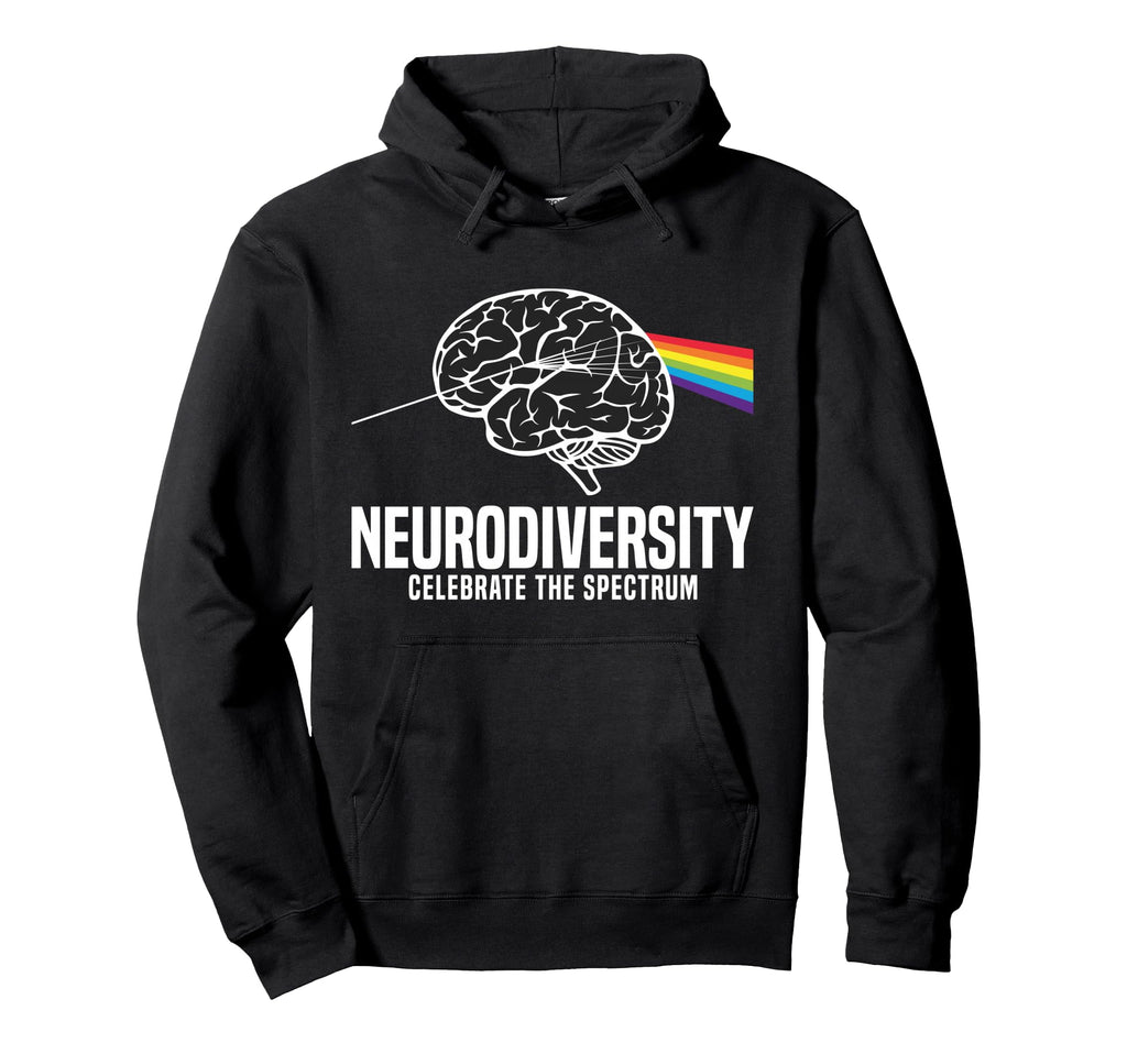 Neurodiversity Celebrate Spectrum Asd Hoodie - Aesthetic Graphic Men Women - T-Shirt, Sweatshirt, Hoodie