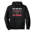 Hip Hop 90S Old School Vinyl Hoodie - Fun Novelty Design for Adults - T-Shirt, Sweatshirt, Hoodie
