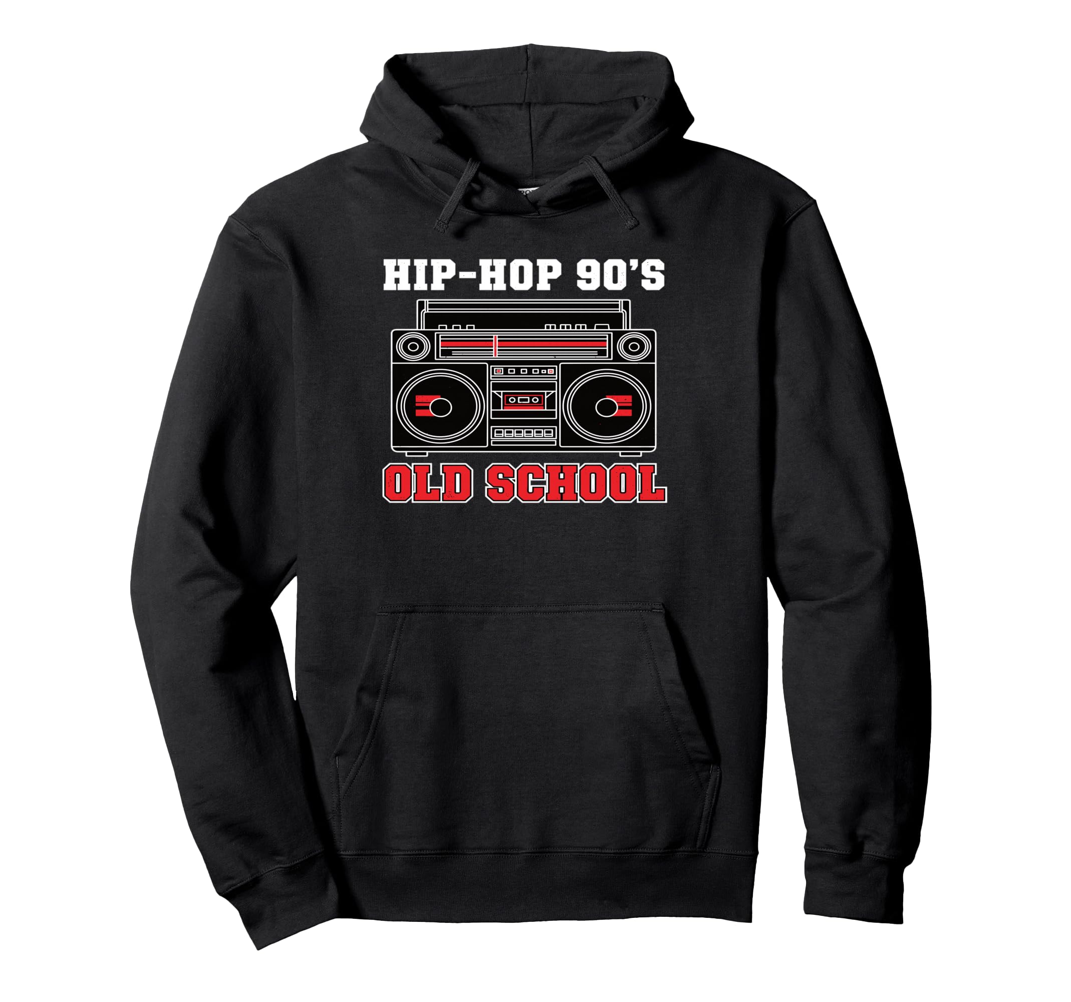 Hip Hop 90S Old School Vinyl Hoodie - Fun Novelty Design for Adults - T-Shirt, Sweatshirt, Hoodie
