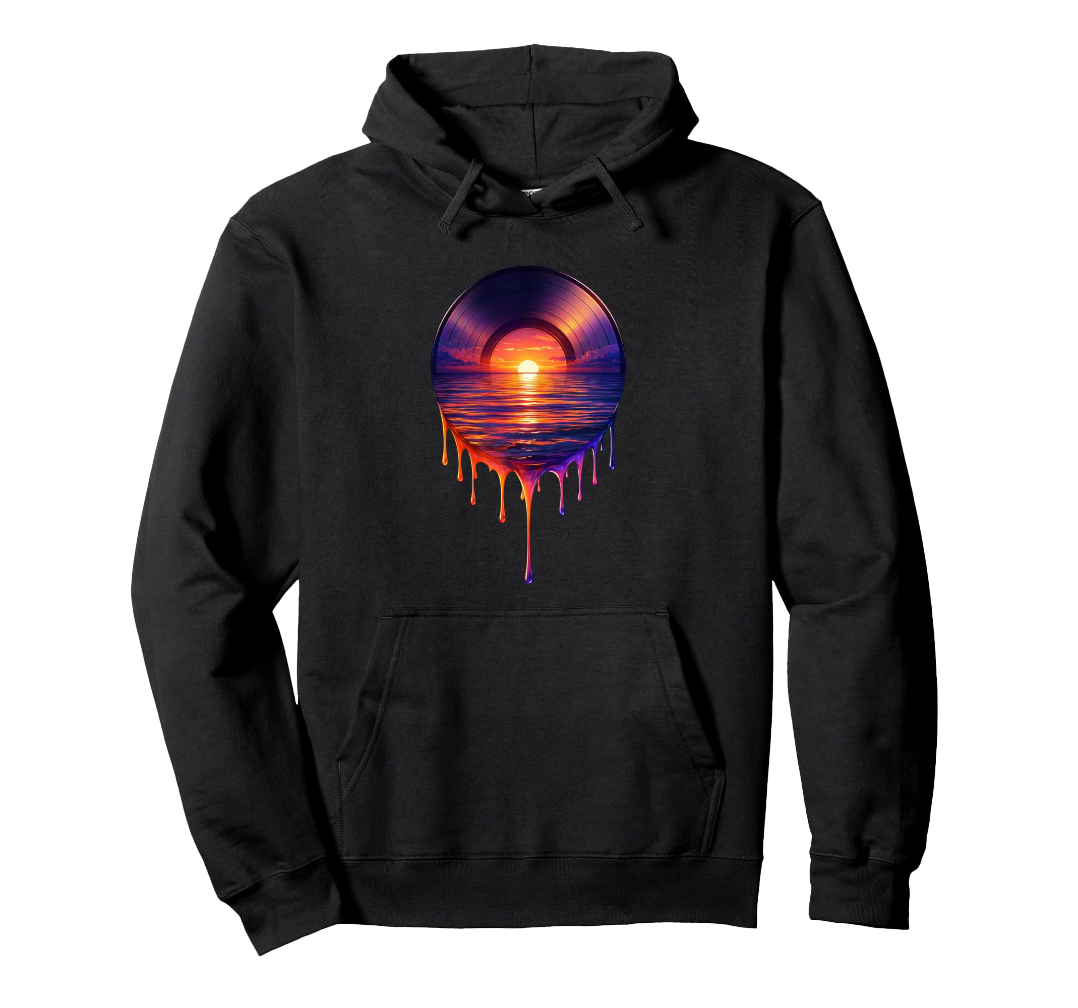 Vinyl Music Record Player Sweatshirt - Custom Art Print Unisex - T-Shirt, Sweatshirt, Hoodie