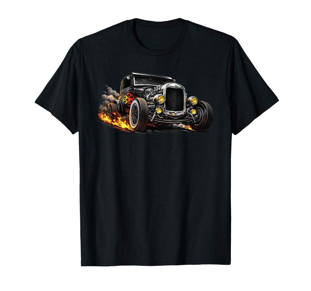 Hot Rod Car Hotrod Rat Rod Dad Father T-Shirt - Streetwear Style for Adults - T-Shirt, Sweatshirt, Hoodie