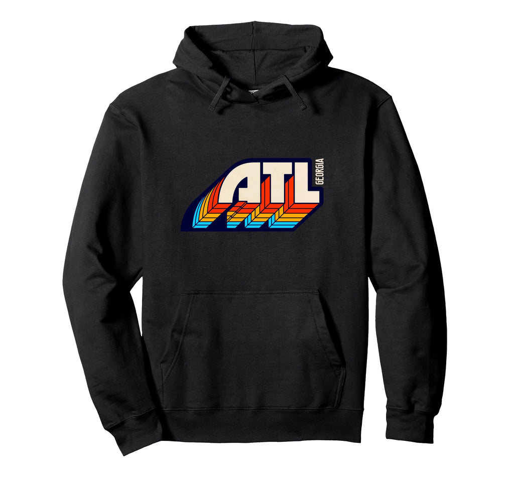 Atlanta Georgia Atl 1970S 1980S Hoodie - Trendy Graphic Men Women - T-Shirt, Sweatshirt, Hoodie
