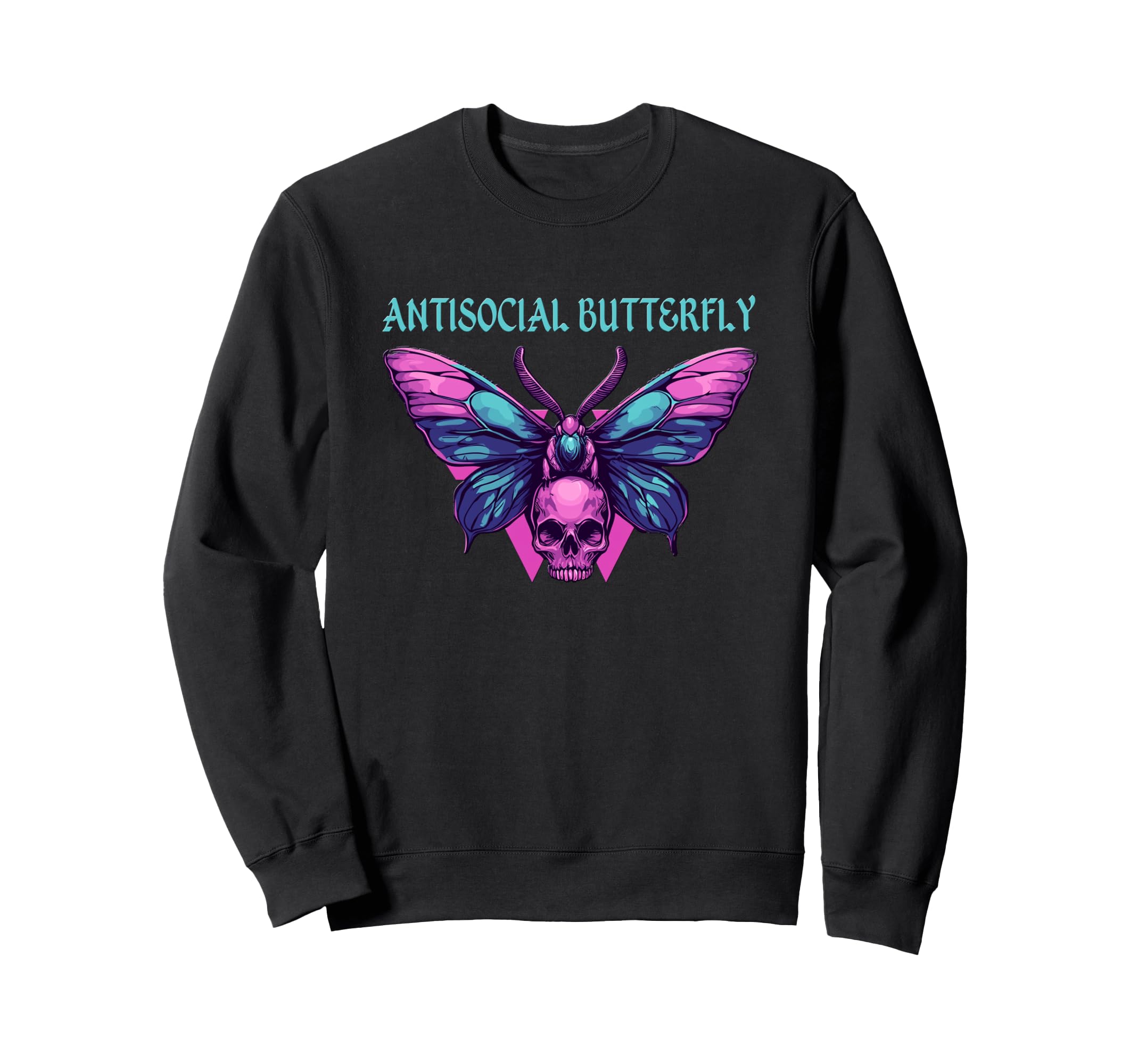 Antisocial Butterfly Gift Sweatshirt - Novelty Apparel Unisex - T-Shirt, Sweatshirt, Hoodie