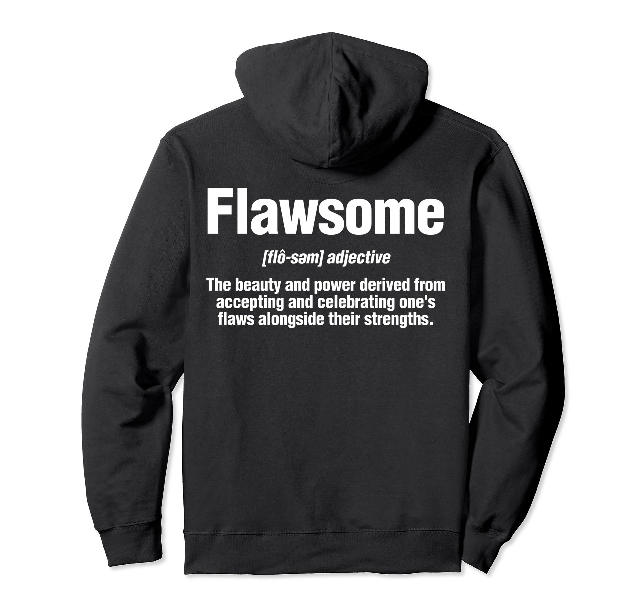 Self Care Awesome Flawsome Sweatshirt - Minimalist Print for Adults - T-Shirt, Sweatshirt, Hoodie