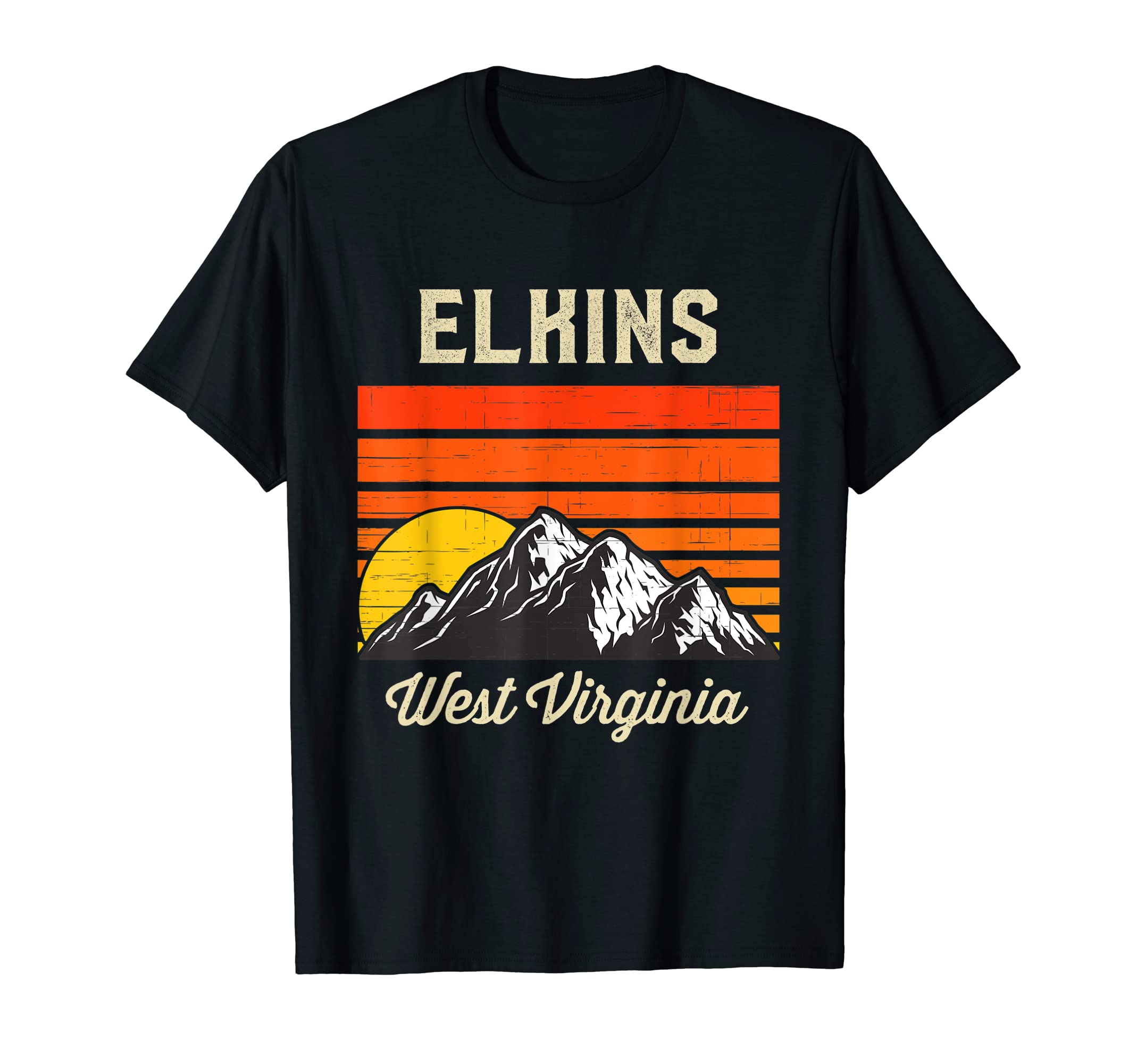 Elkins West Virginia City State Usa T-Shirt - Minimalist Print Men Women - T-Shirt, Sweatshirt, Hoodie