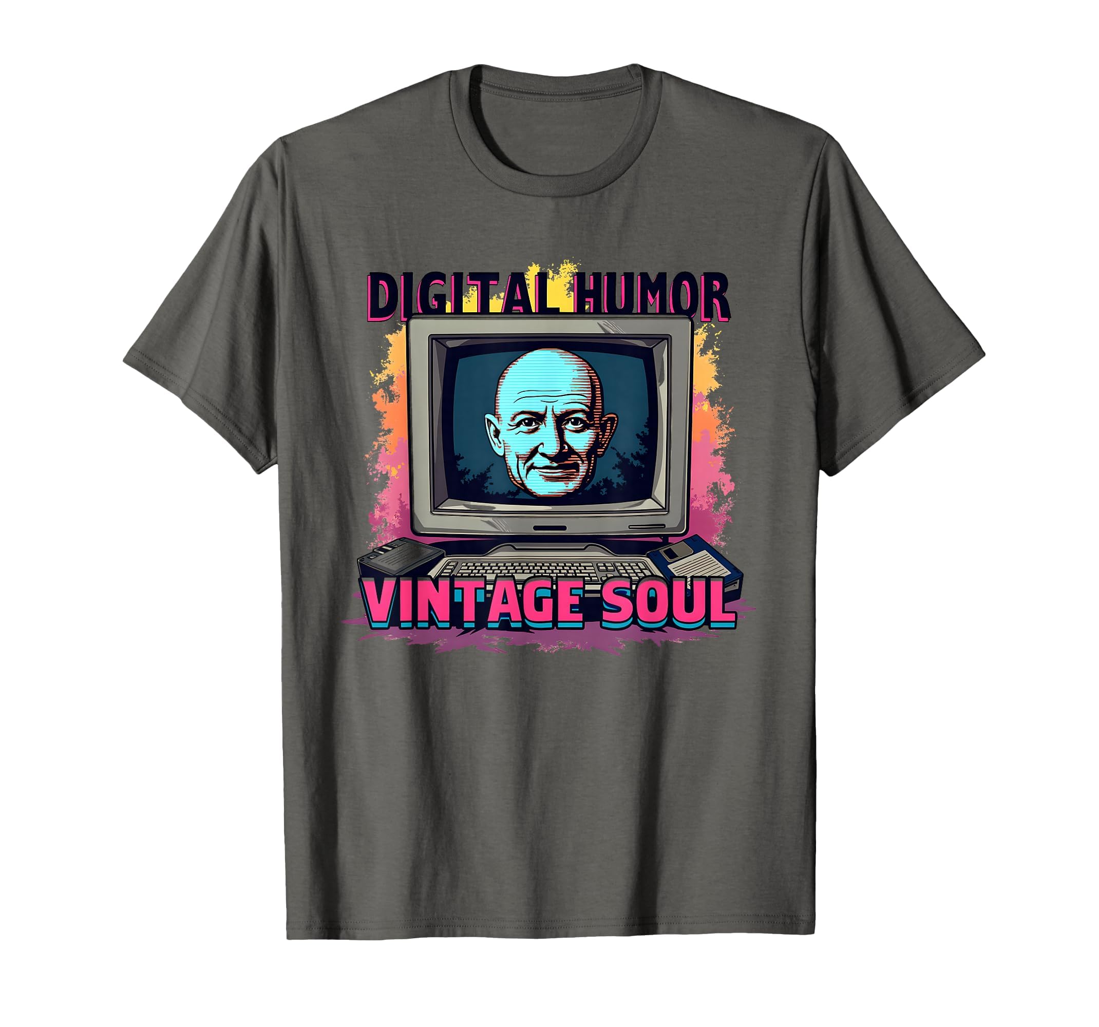 Digital Soul Typography T-Shirt - Aesthetic Graphic for Adults - T-Shirt, Sweatshirt, Hoodie