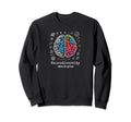 Colorful Rainbow Brain Neurodiversity Sweatshirt - Trendy Graphic Unisex - T-Shirt, Sweatshirt, Hoodie