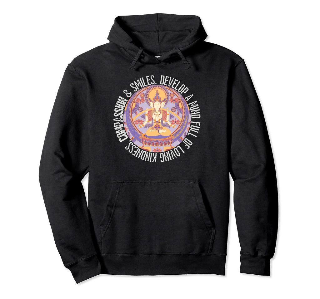 Mindfulness Buddha Bodhisatva Hoodie - Casual Everyday Wear Unisex - T-Shirt, Sweatshirt, Hoodie