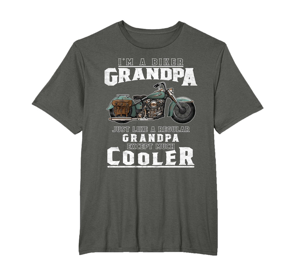 Best Grandpa Biker Motorcycle T-Shirt - Custom Art Print Men Women - T-Shirt, Sweatshirt, Hoodie