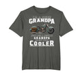 Best Grandpa Biker Motorcycle T-Shirt - Custom Art Print Men Women - T-Shirt, Sweatshirt, Hoodie
