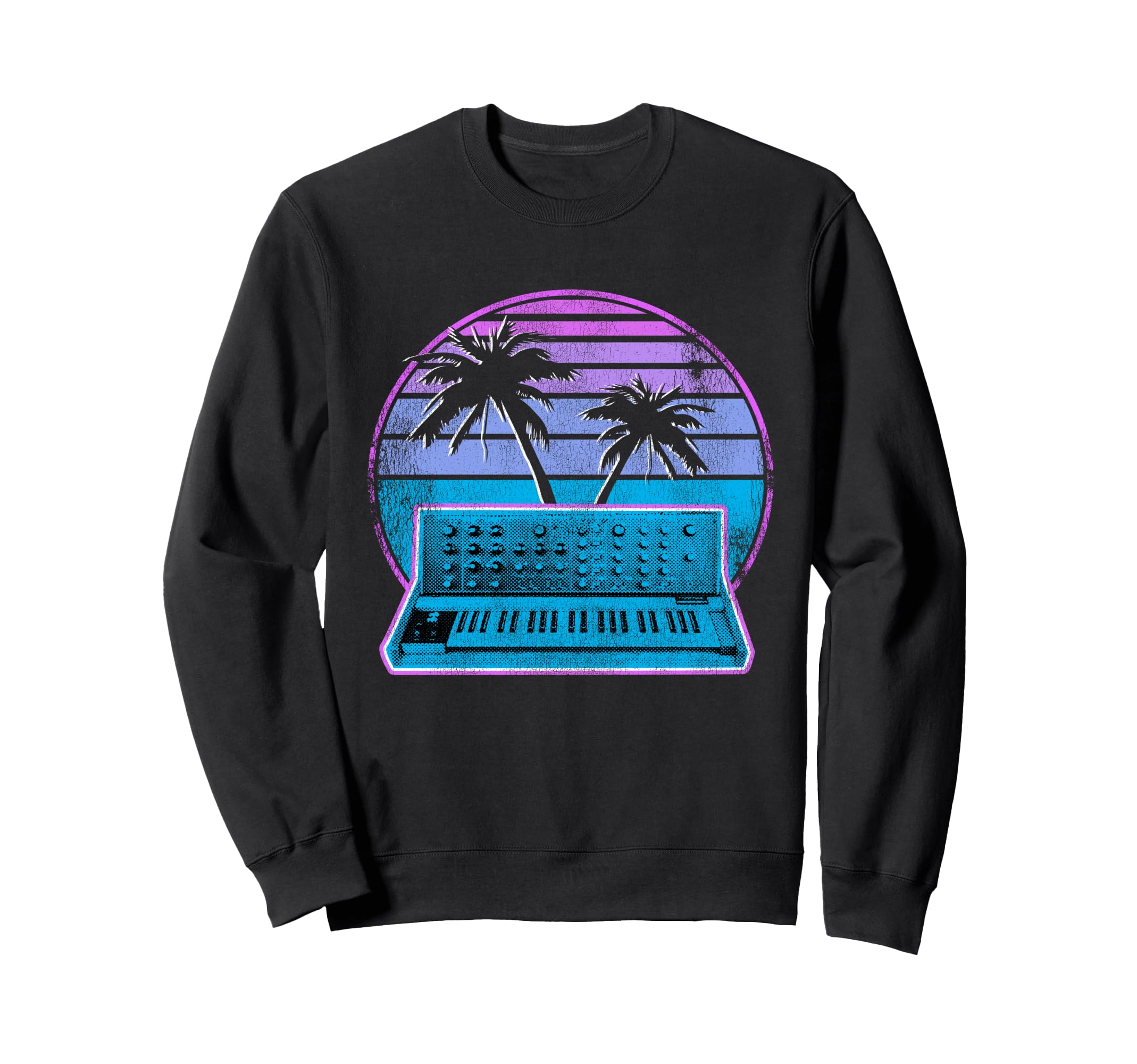 Synthwave Retrowave Pastel Goth Sweatshirt - Custom Art Print Men Women - T-Shirt, Sweatshirt, Hoodie