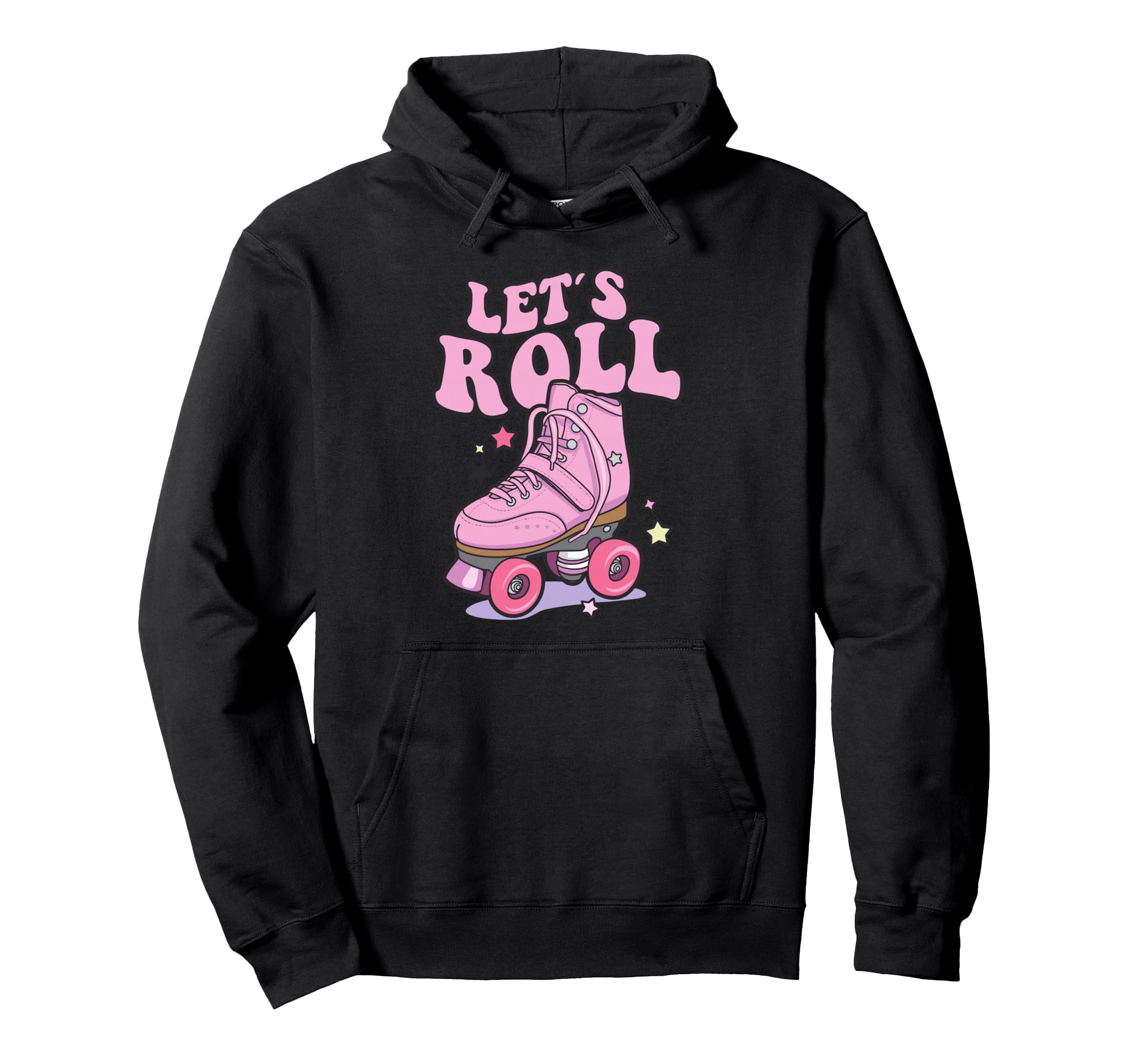 Let S Roll Roller Skating Skater Hoodie - Minimalist Print for Adults - T-Shirt, Sweatshirt, Hoodie
