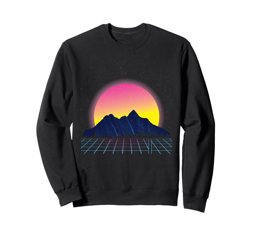 Aesthetic Synthwave Retrowave Sweatshirt - Minimalist Print Unisex - T-Shirt, Sweatshirt, Hoodie