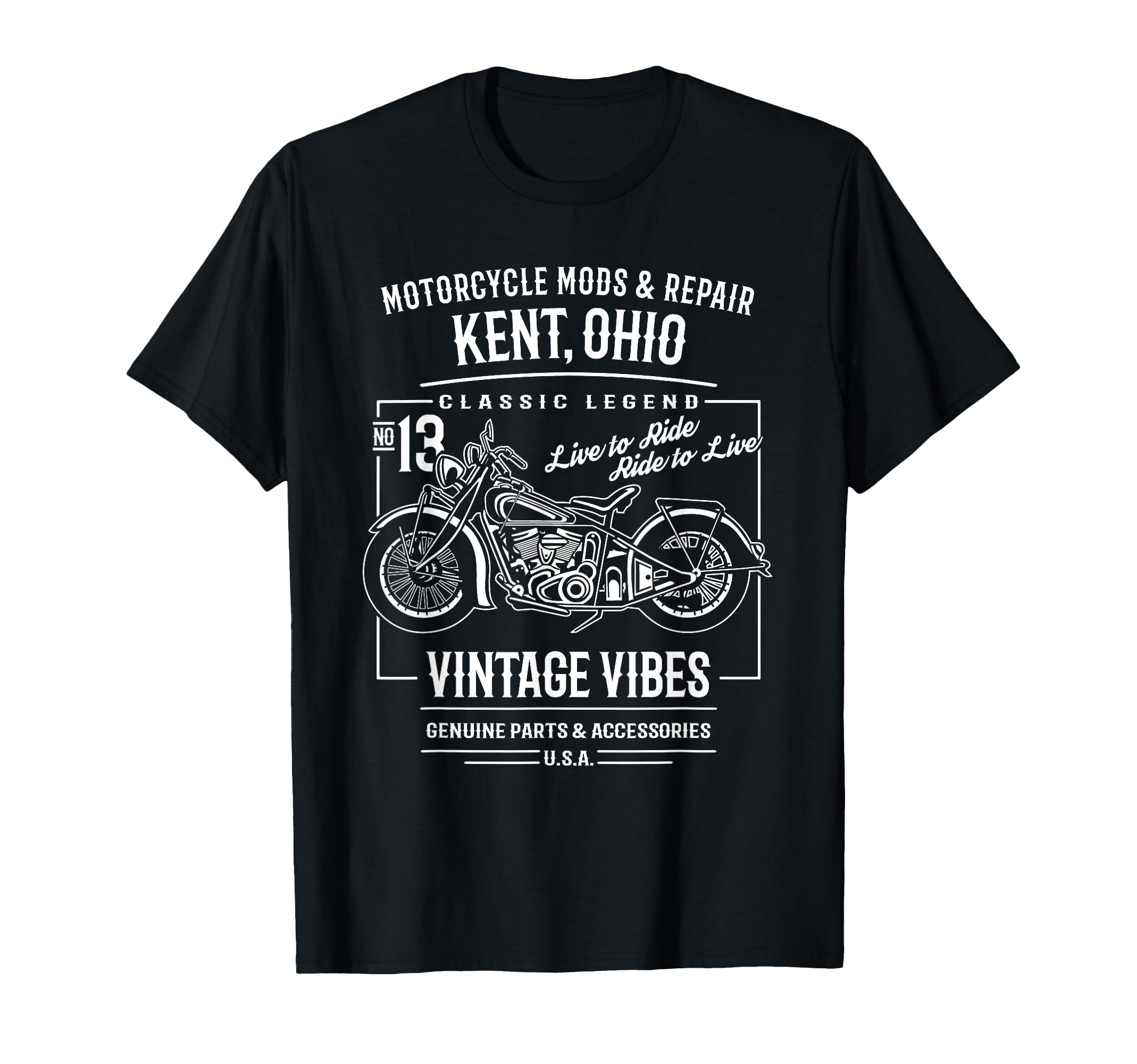 Kent Oh Usa Motorcycle T-Shirt - Trendy Graphic Men Women - T-Shirt, Sweatshirt, Hoodie