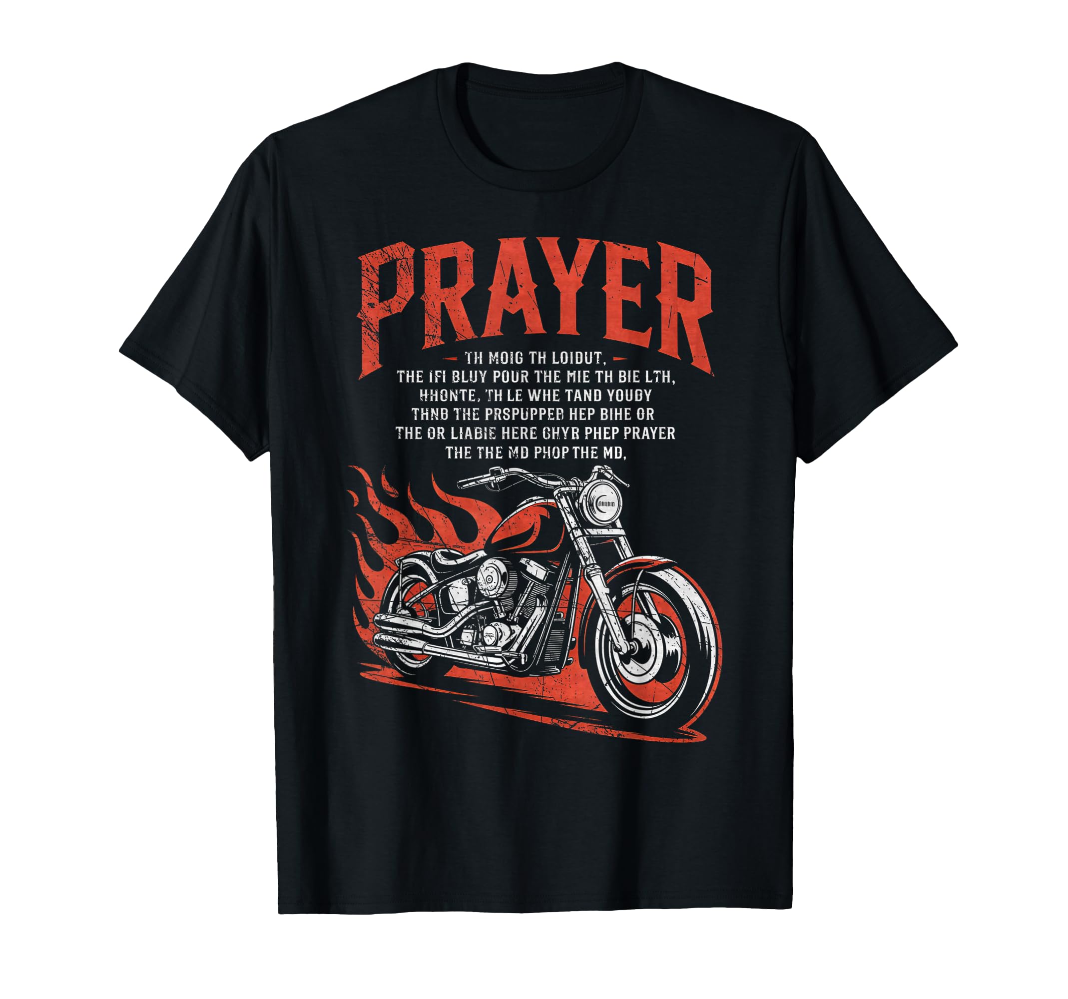 Bikers Prayer Motorcycle Biker Biking T-Shirt - Minimalist Print Men Women - T-Shirt, Sweatshirt, Hoodie