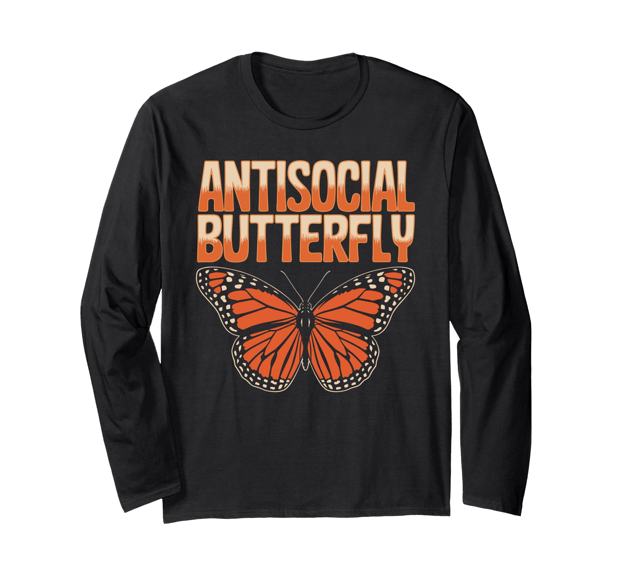 Antisocial Butterfly Funny Irony T-Shirt - Minimalist Print Unisex - T-Shirt, Sweatshirt, Hoodie