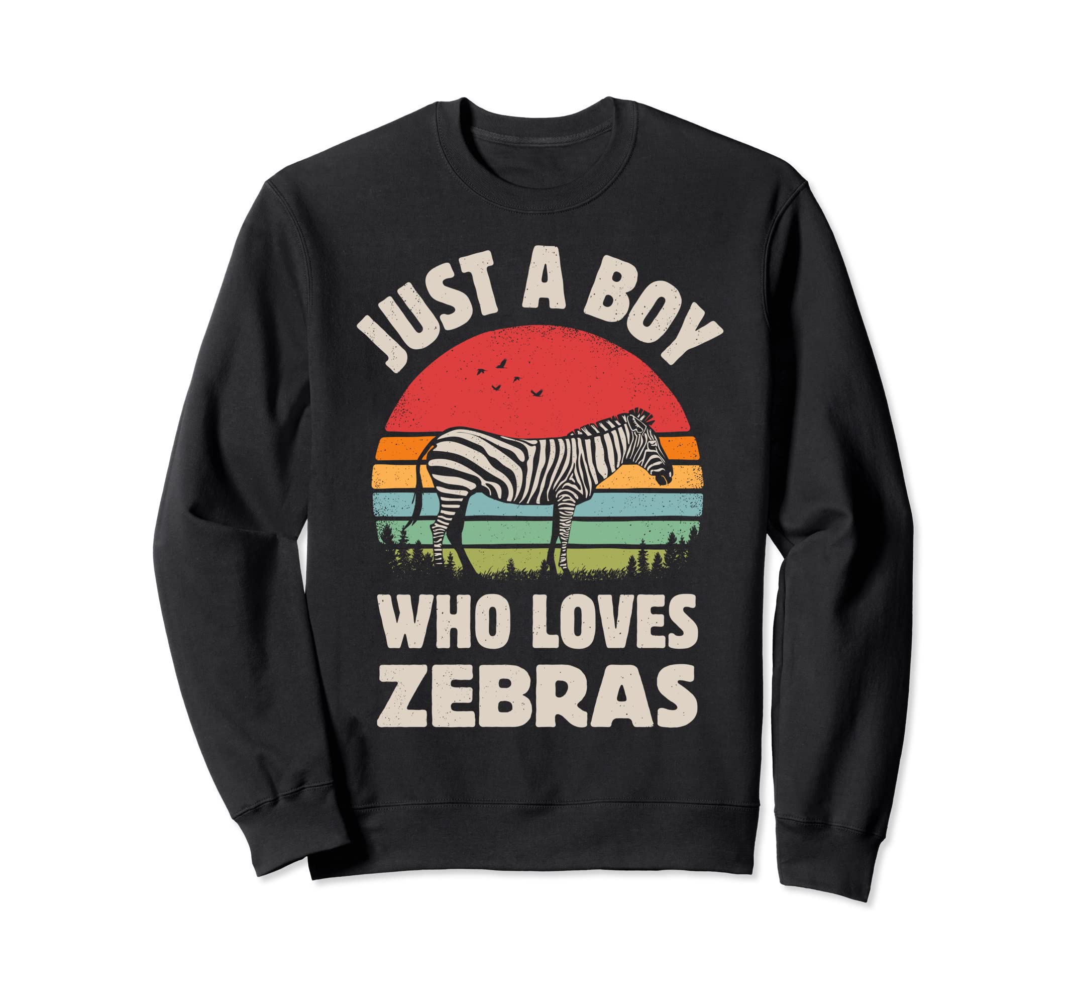 Zebra Just Who Loves Zebras Sweatshirt - Casual Everyday Wear Men Women - T-Shirt, Sweatshirt, Hoodie