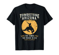 Tombstone Arizona Wild West Horse Sunset T-Shirt - Graphic Print Unisex - T-Shirt, Sweatshirt, Hoodie