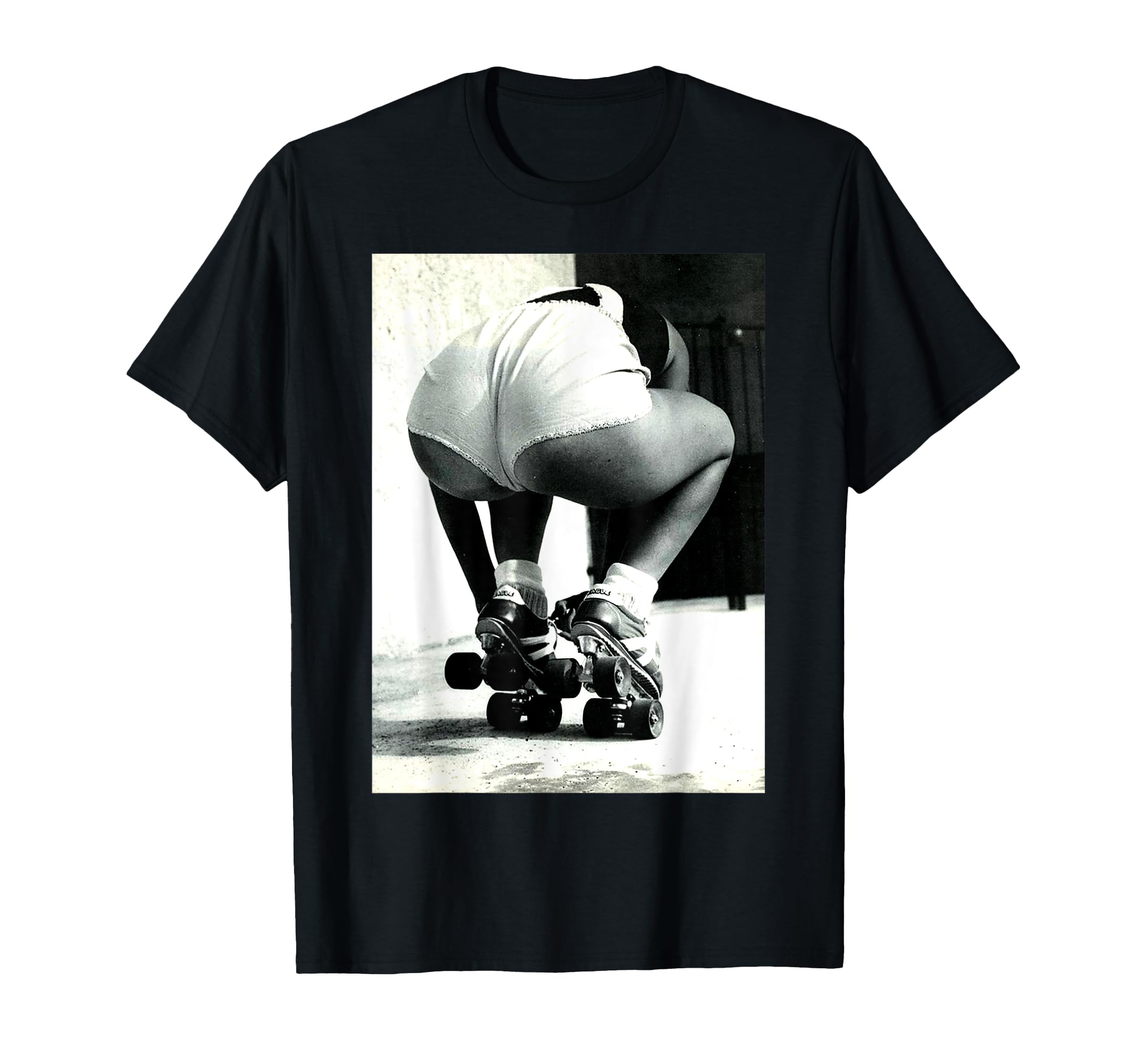 Athletic Pin Up 70S Roller Aesthetic T-Shirt - Minimalist Print for Adults - T-Shirt, Sweatshirt, Hoodie