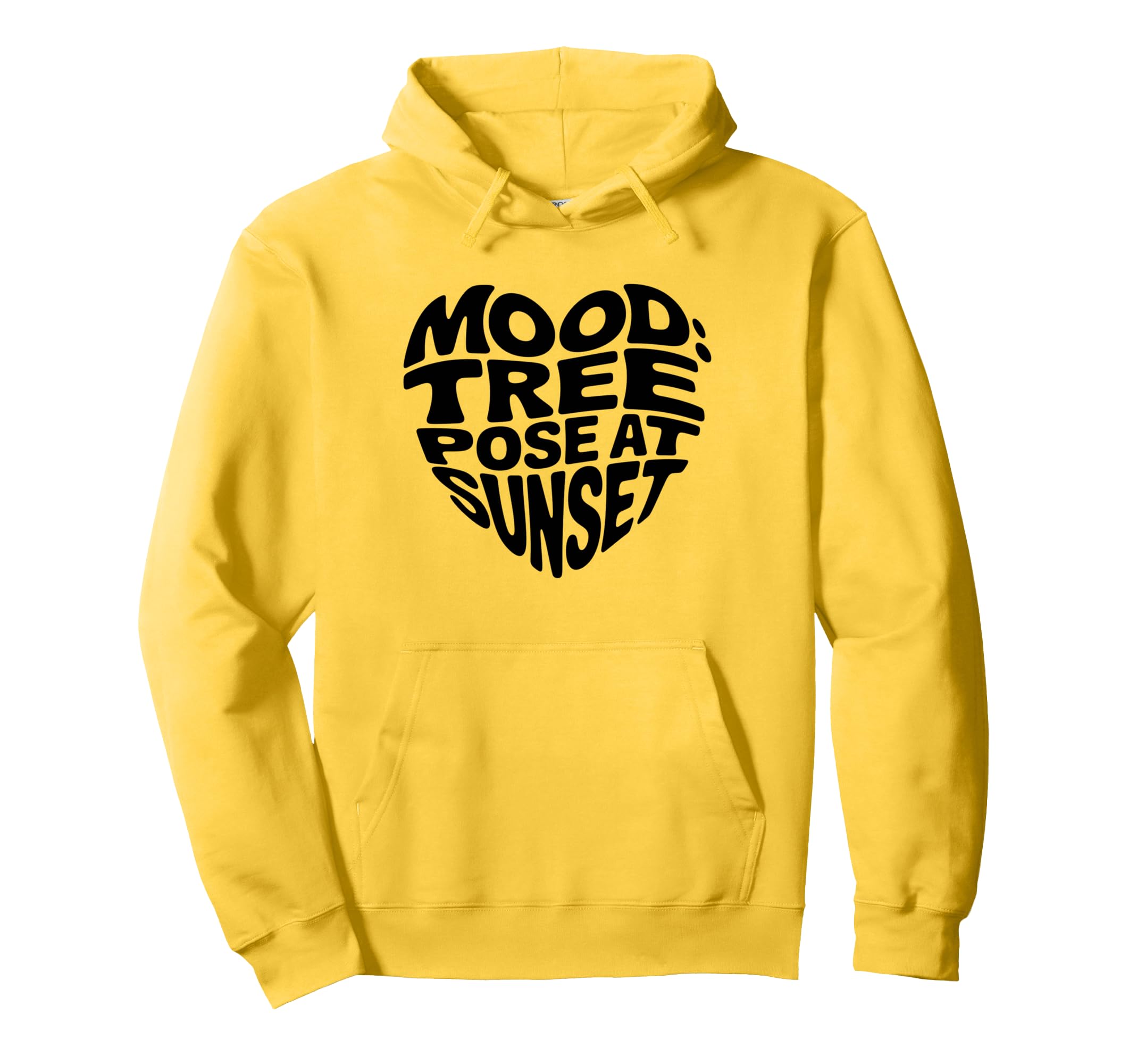 Mental Health Yoga Mood Tree Pose Hoodie - Minimalist Print Men Women - T-Shirt, Sweatshirt, Hoodie